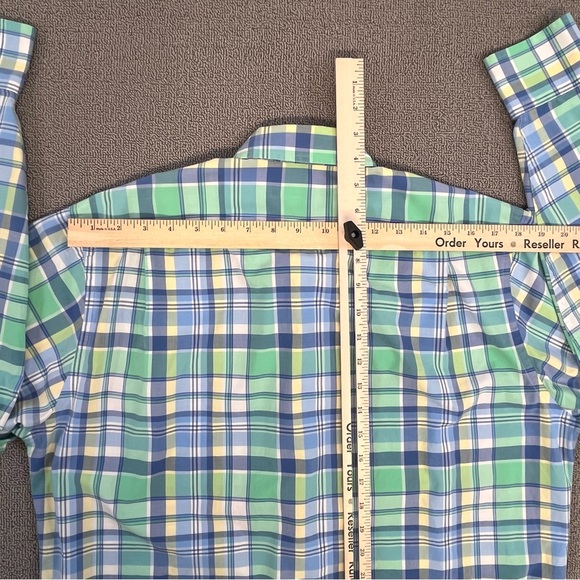 Southern Tide Shirt Large Button Up Plaid Long Sleeve Tailored Fit Preppy Men - Picture 12 of 15